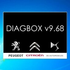 Diagbox 9.68 programinės įrangos instaliavimas (Lexia)