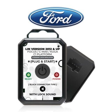 Ford Focus C-Max Kuga C1 vairo užrakto emuliatorius ESL ELV su užrakto garsu (nereikia programuoti)