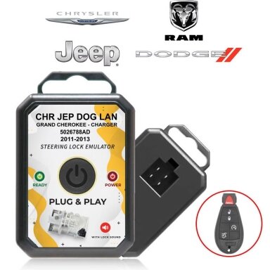 Jeep Grand Cherokee Chrysler Dodge 2011-2013 vairo užrakto emuliatorius (nereikia programuoti)