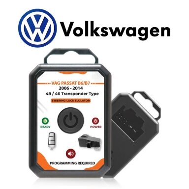 Volkswagen VW B6 / B7 Passat skirta 48 / 46 Transponder vairo užrakto emuliatorius ESL ELV su užrakto garsu (reikia programuoti)
